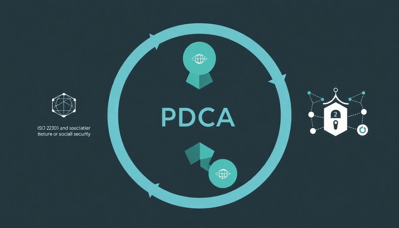 A PDCA ciklus az ISO 22301 folyamatos fejlesztésének alapja.