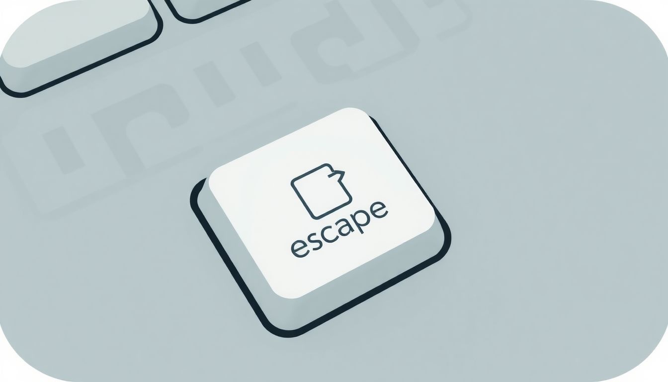 Az Escape billentyű gyors kilépést és UX javítást segít elő.