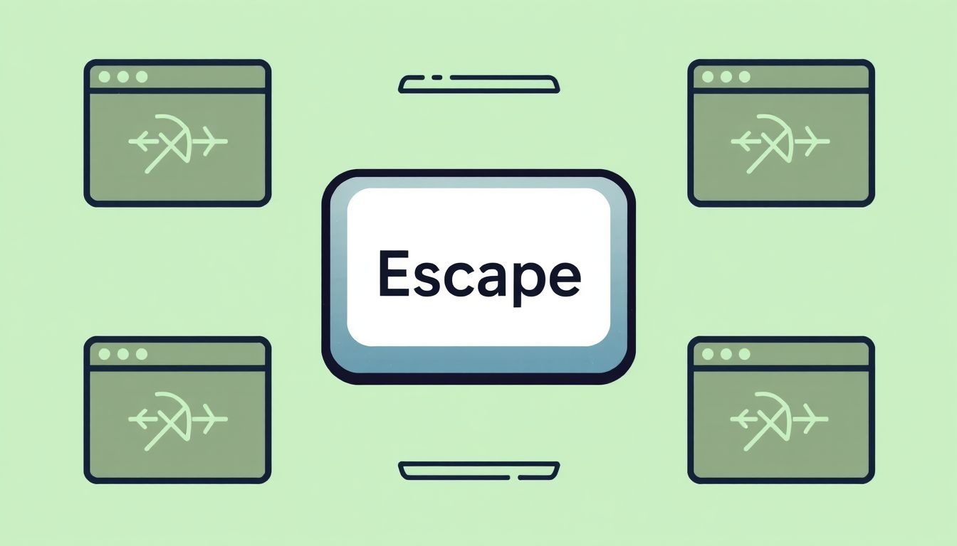 Az Escape billentyű leállítja a betöltődő weboldal folyamatát.