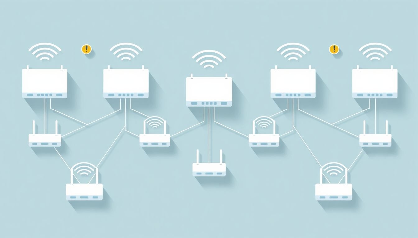 Gyenge jel vagy interferencia gyakori akadály a Mesh Wi-Fi-nél.