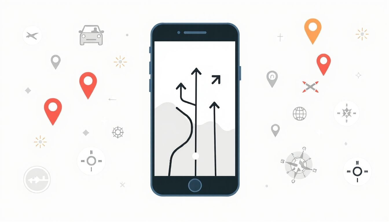 A mobil UI navigációja egyszerű, intuitív útvonalakat biztosít.